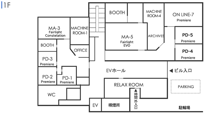 1Fフロアマップ